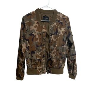 Love Tree Camouflage Bomber Jacket